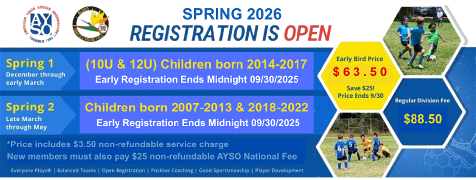 Spring 2026 Registration Now Open